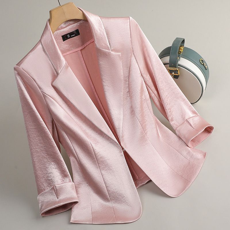 Lana | Stylish Comfy Satin Sleeved Tailored Blazer for Everyday