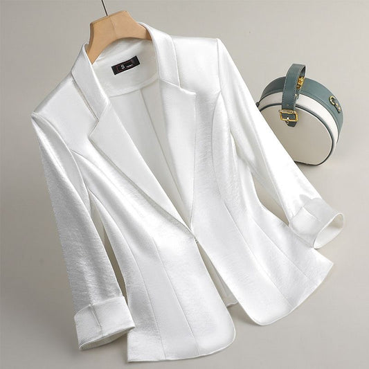 Lana | Stylish Comfy Satin Sleeved Tailored Blazer for Everyday