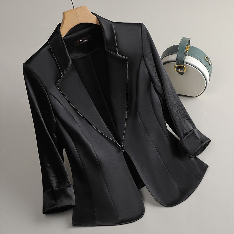 Lana | Stylish Comfy Satin Sleeved Tailored Blazer for Everyday