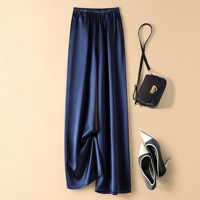 Luna | Effortlessly Elegant High Waist Satin Pants for Everyday