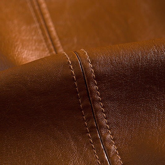 Alessandra | Tailored Italian Leather Jacket with Two-Button Front