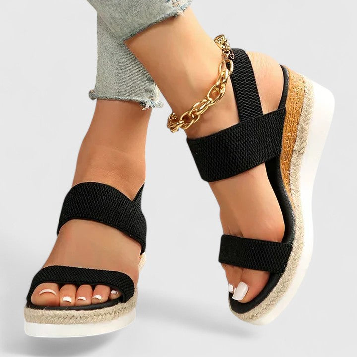 Merill | Comfortable Cushioned Wedged Sandals with Arch Support