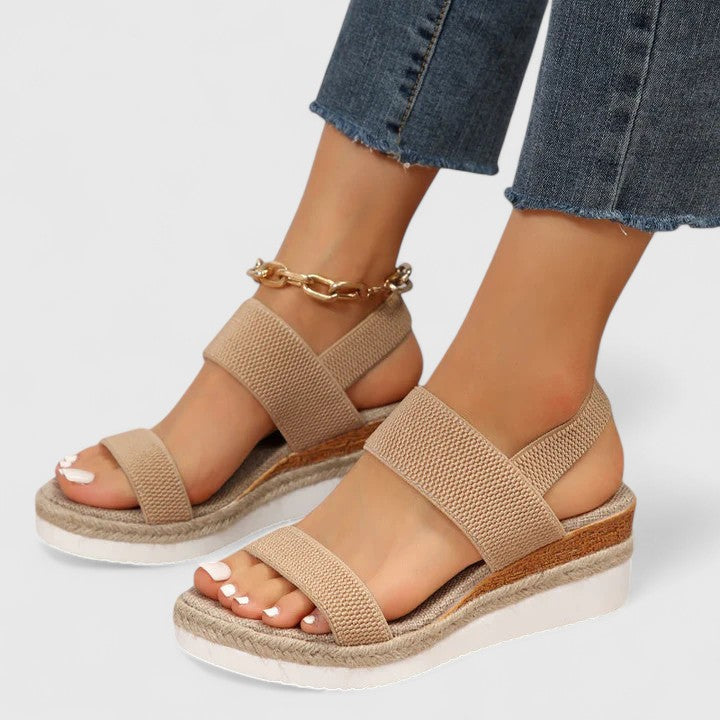 Merill | Comfortable Cushioned Wedged Sandals with Arch Support