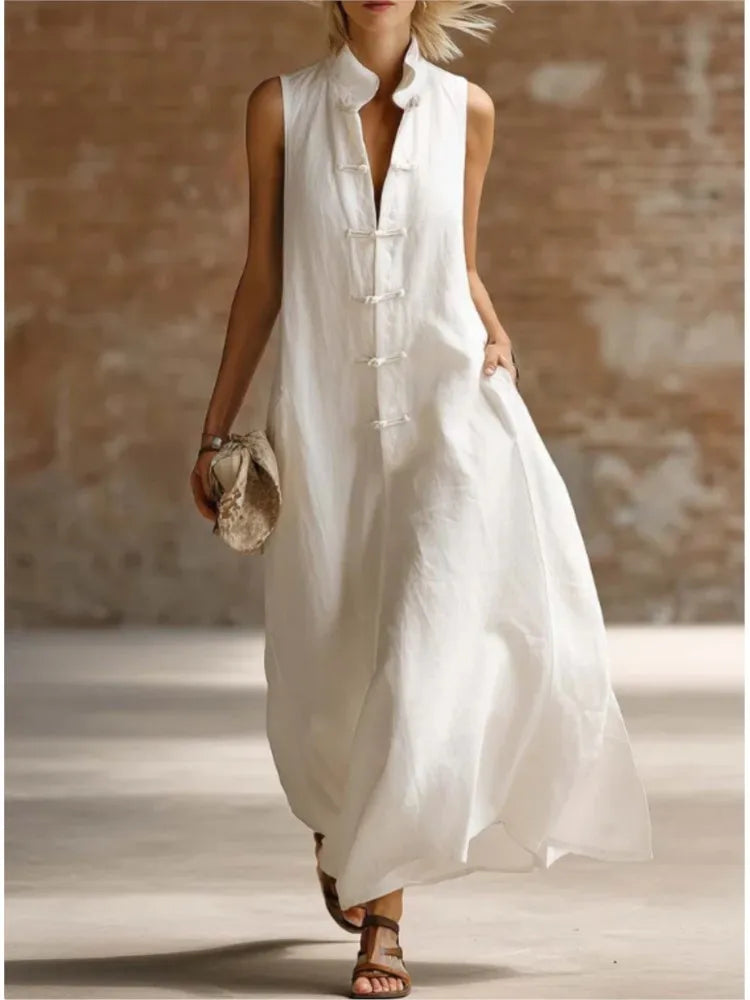 Savrani | Women's Lightweight Elegant Summer Maxi Dress for Everyday