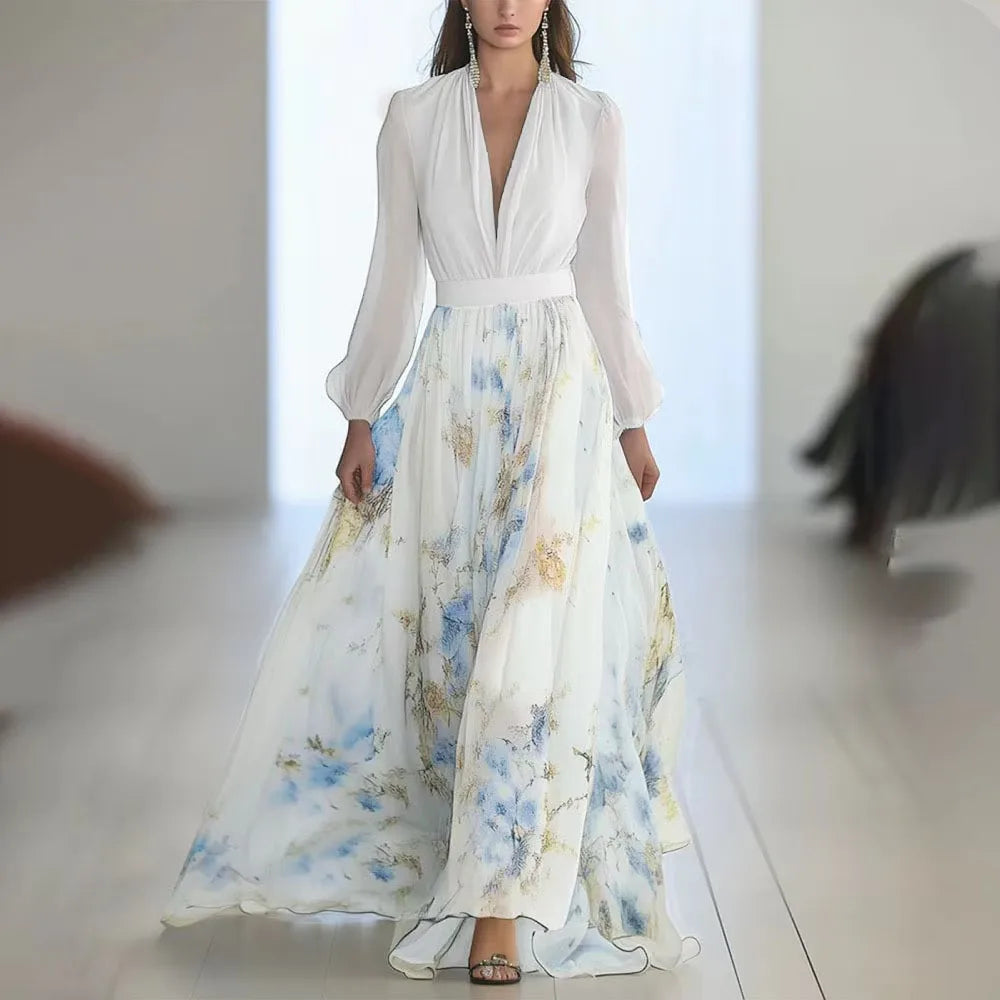 Harper | Floral Print Wedding Maxi Dress for Special Occasions