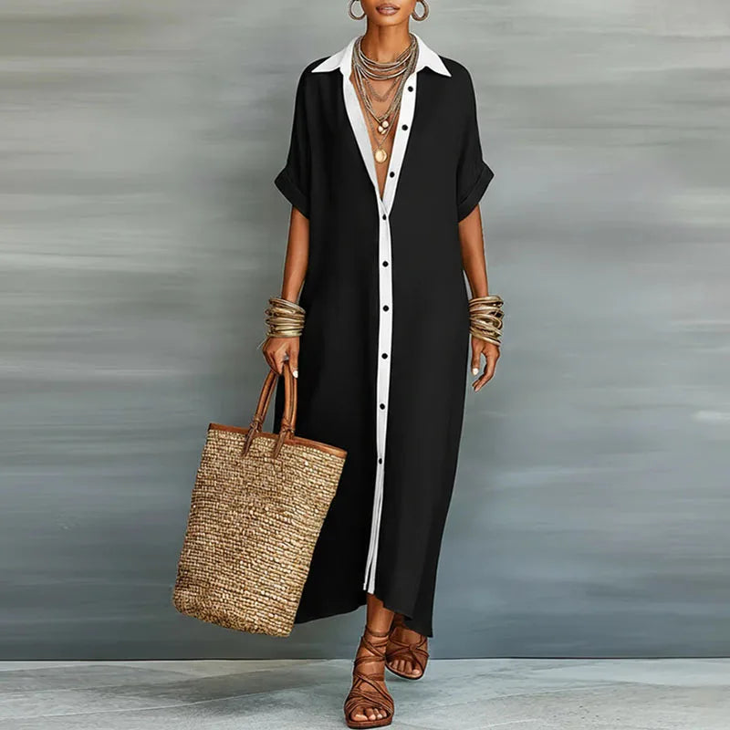 Gemma | Women's Lightweight Linen Long Shirt Sundress