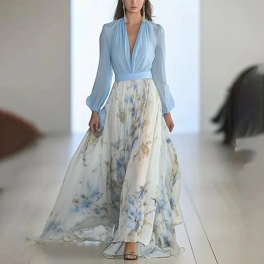 Harper | Floral Print Wedding Maxi Dress for Special Occasions