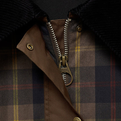 Leighton | Cozy Plaid Button-Down Faux Fur Jacket Coat with Pockets