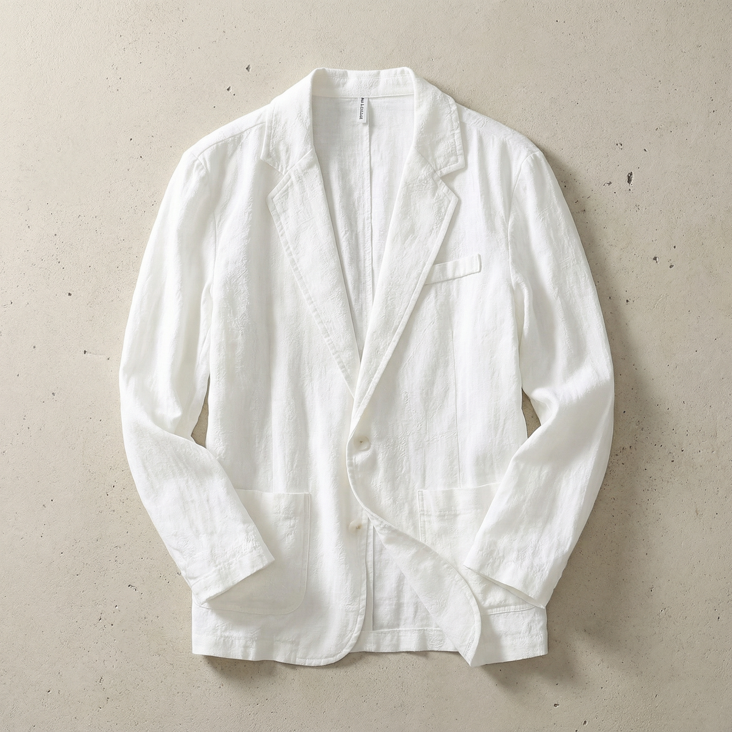 Milan | Comfy Relaxed Linen Blend Jacket Blazer with Lapels and Pockets