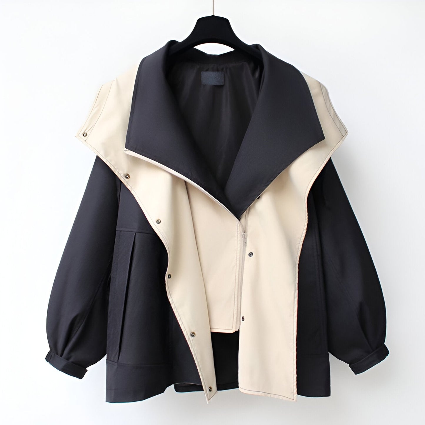 Meredith | Chic Waterproof Windbreaker with Drawcord Waist