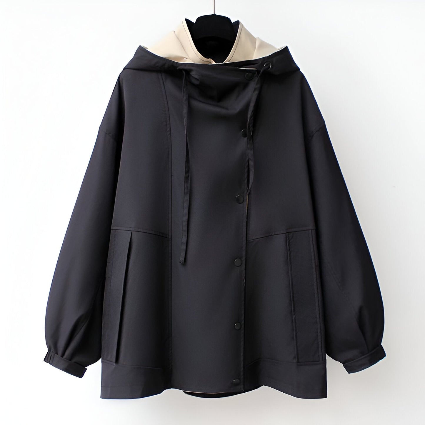 Meredith | Chic Waterproof Windbreaker with Drawcord Waist