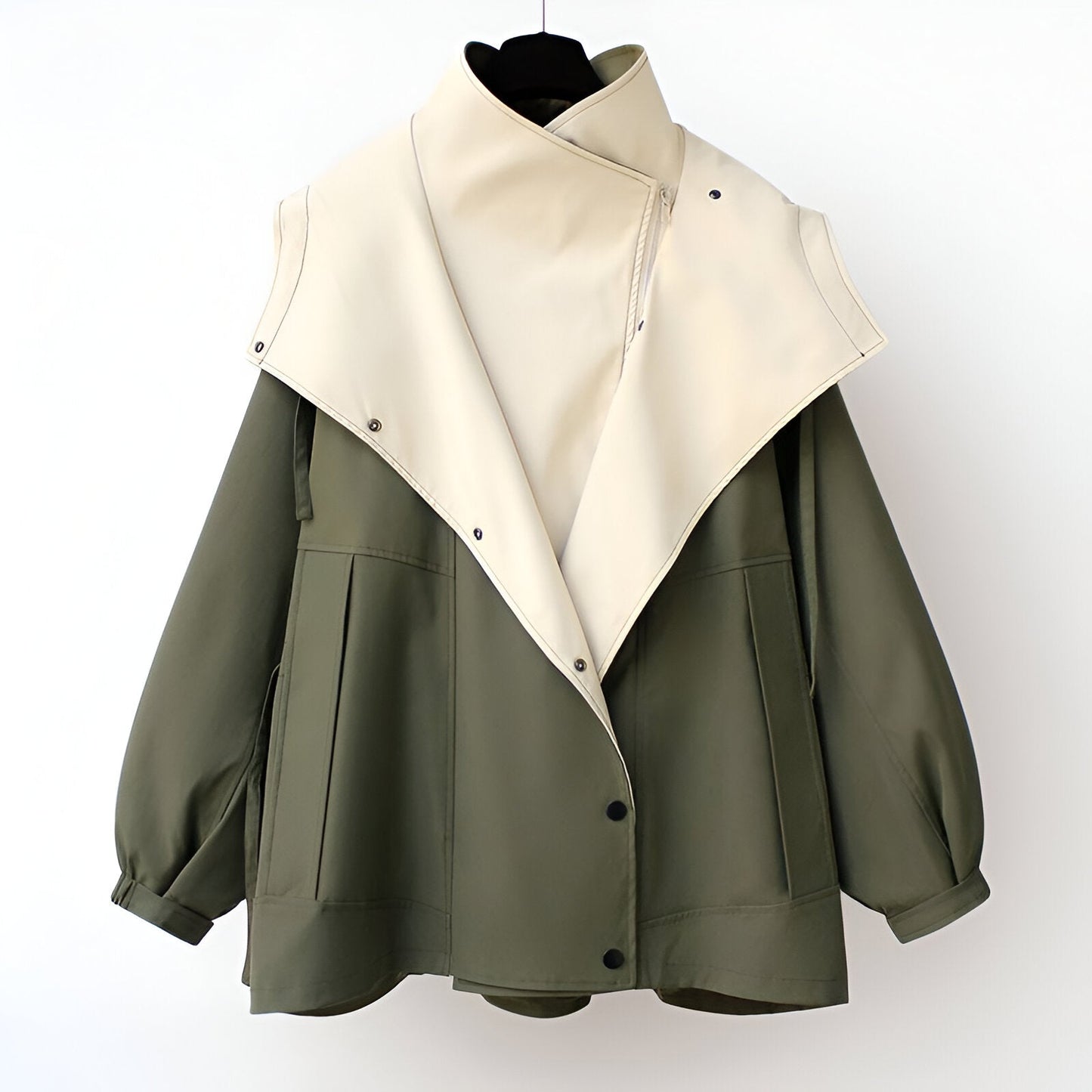 Meredith | Chic Waterproof Windbreaker with Drawcord Waist