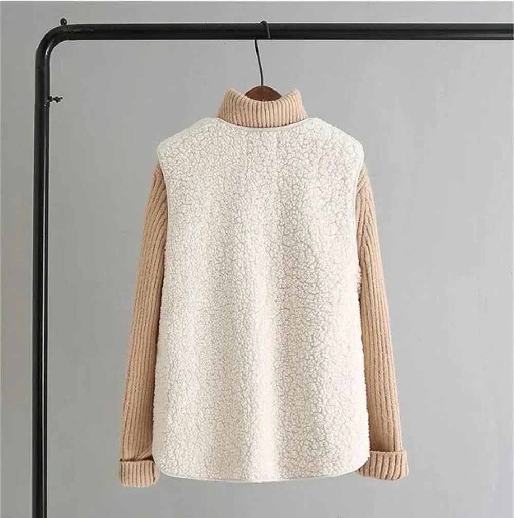 Norah | Cozy Ribbed Knit Sweater Vest with Button-Up Front