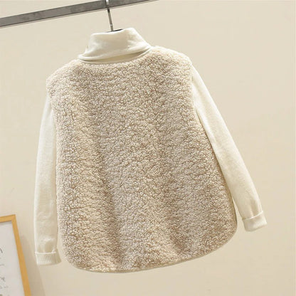Norah | Cozy Ribbed Knit Sweater Vest with Button-Up Front