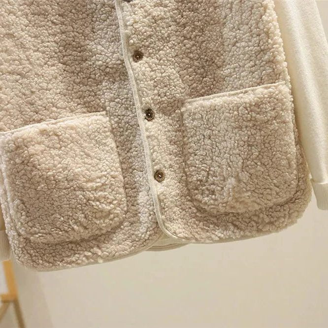 Norah | Cozy Ribbed Knit Sweater Vest with Button-Up Front