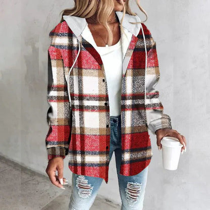 Victorine | Cozy Oversized Plaid Cardigan with Button Front